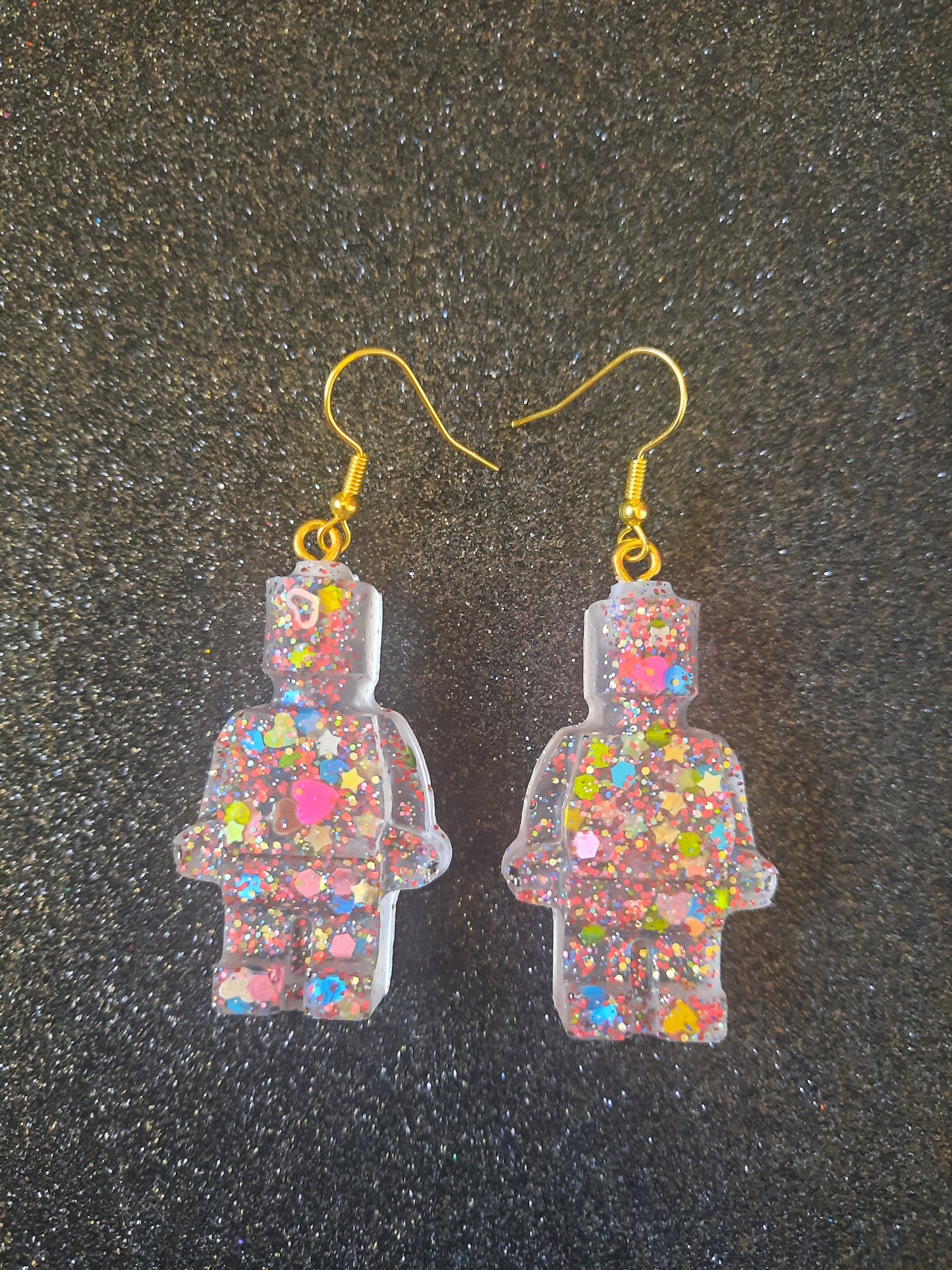 Resin Minifig Earrings