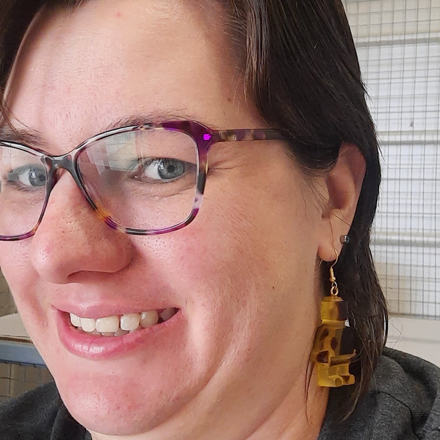 Resin Minifig Earrings