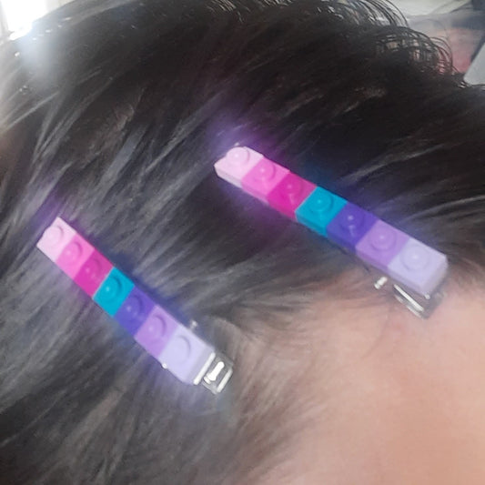 "Lego" Hairclips