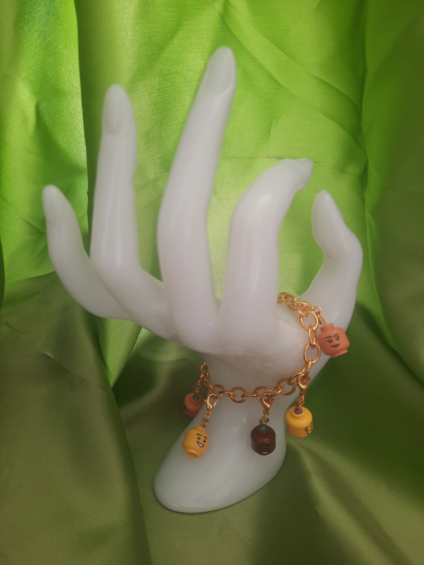 Minifig Head bracelet