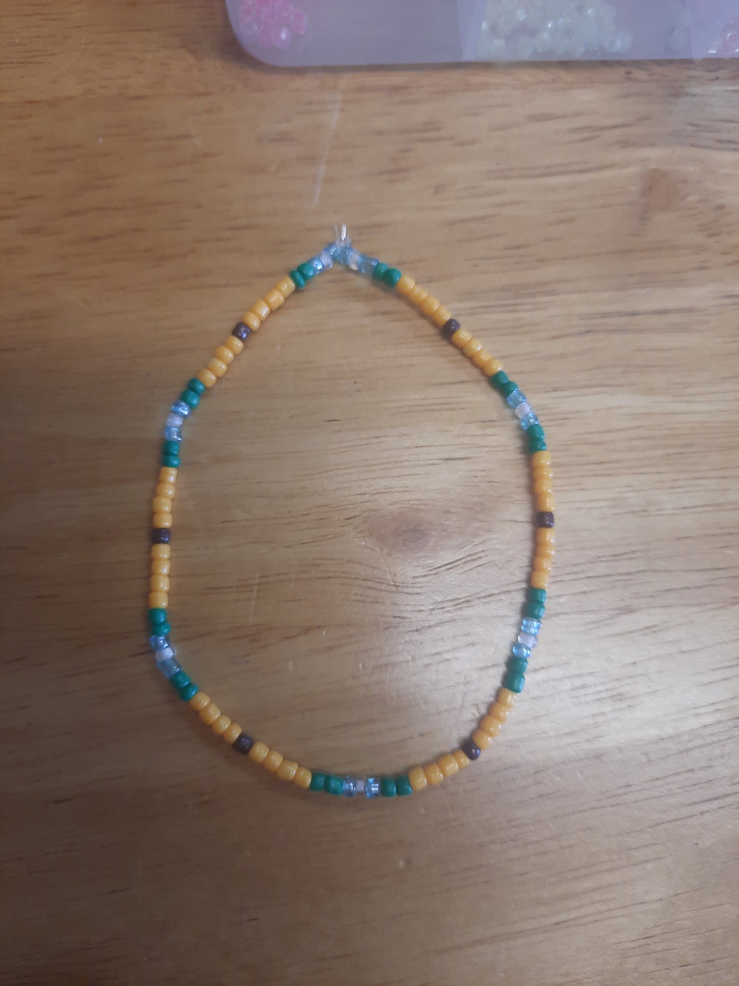 "Sunflower Fields" seed bead bracelet