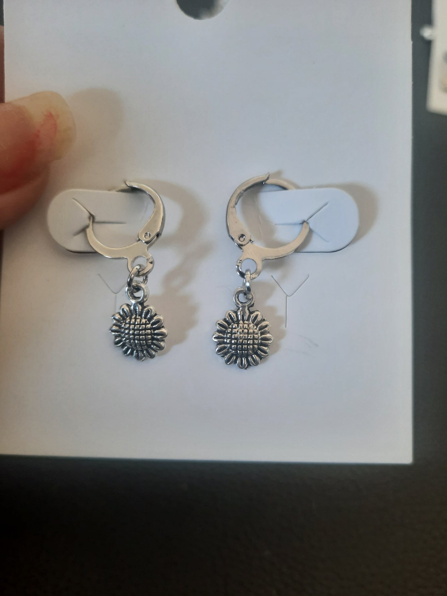 Flower Huggie Earrings