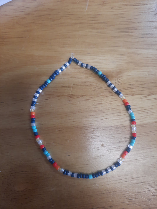 "Indian Outlaw" seed bead bracelet