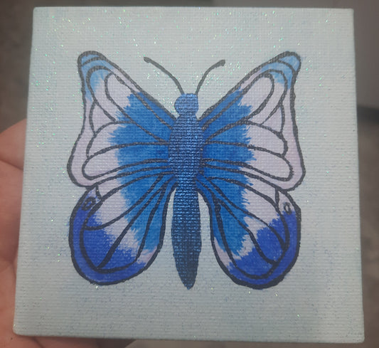 Blue Butterfly Canvas Print